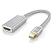 Produktbild CSL - 4k Mini DisplayPort zu HDMI 2.0 Adapter  Mini DP Kabel  4k@60Hz - Thunderbolt - Audio und Video  kompatibel mit Apple Lenovo Surface - Silber