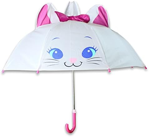 Silaike 1pc Umbrella high quality kids students girl umbrella cartoon white cat pink bowknot