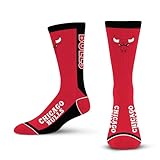 For Bare Feet NBA CHICAGO BULLS MVP Crew Sock Team Color Medium