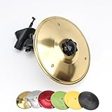 Ethbirsge Car Cymbal Air Vent Clip - Mini Drum Crash Cymbal for Dashboard, Create Rhythmic Fun on Road Trips & Traffic Jams, Easy Install Music Gadget for Drivers & Music Lovers,5.5inch-Gold