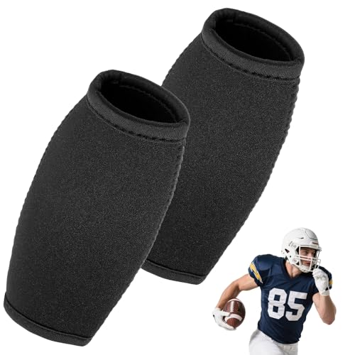 2 Pcs Football Chin Strap Cover Football Men's Chin Strap Pad Helmet Pad with Virtually All Footballs Helmets Protective Cover for Rugby Player Ice Hockey Cyclist Outdoor Activities (Black)