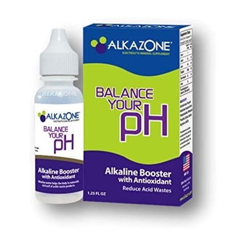 Alkazone pH Booster Drops for Alkaline Water Includes 25 x Free SimplexHealth pH Test Strips Cover