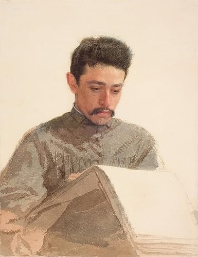 Portrait de Nikolai Iarochenko par Kramskoï | Impression sur toile 60x90cm