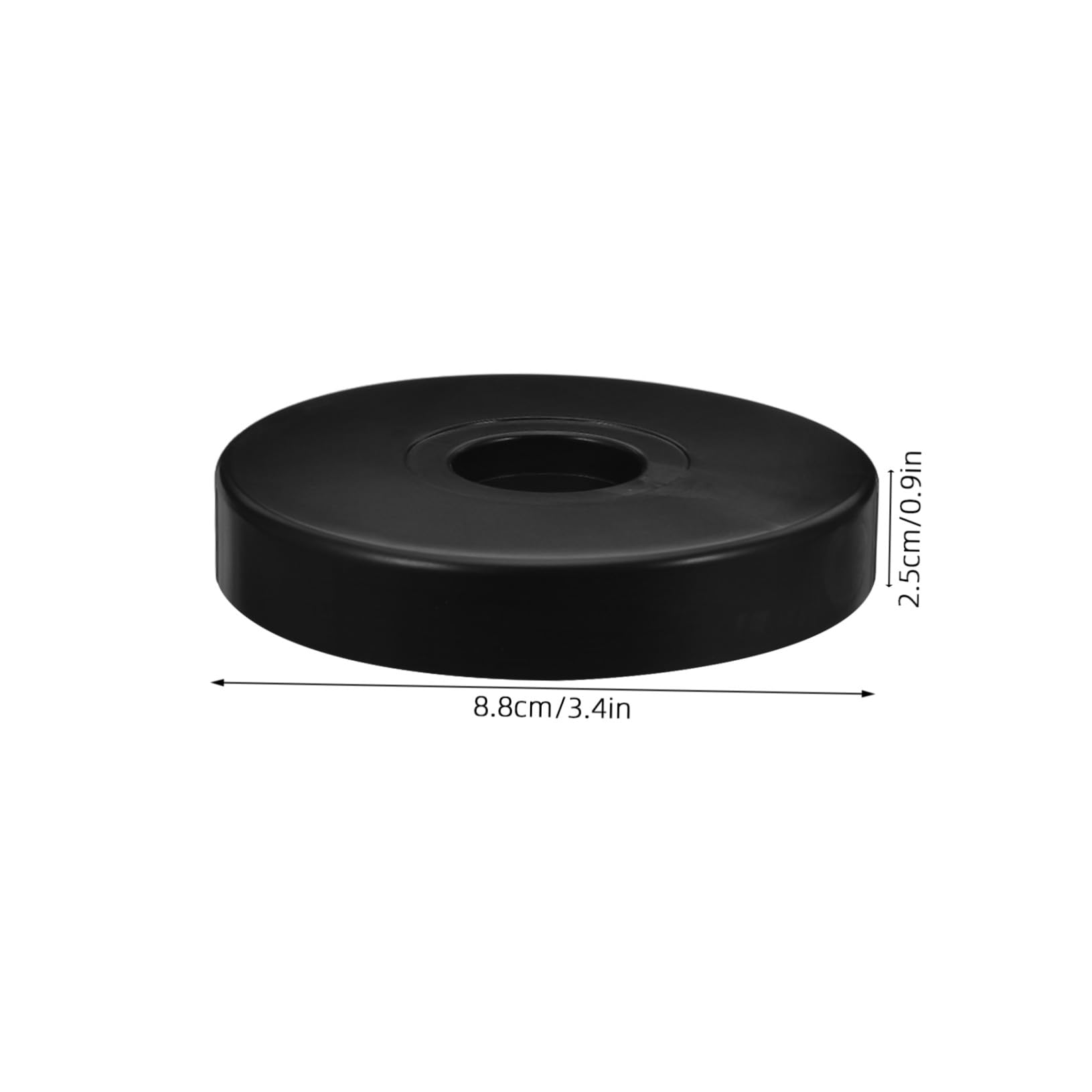 12 Stück Runde PVC Rollengleiter Bodenschoner Schwarz