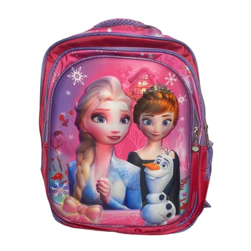 Mochila Escolar Infantil com Desenho em 3D (Princesa Frozen)