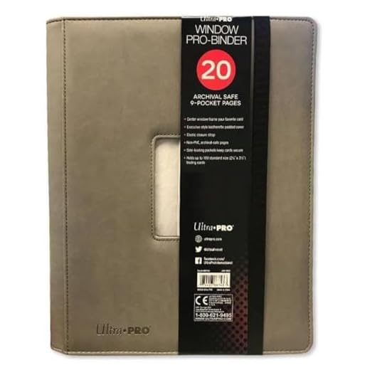 Ultra Pro Premium PRO-BINDER Padded Leatherette 9-Pocket Album with Center Window for Pokemon, YuGiOh, Magic Cards and Photocards! Also for Baseball & Sports Cards!