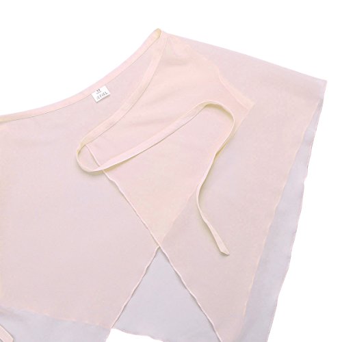 Chictry Women's Asymmetric Wrap Skirt Ballet Dance Tie Waist Cover Up Dancewear Pink One Size #TOP7