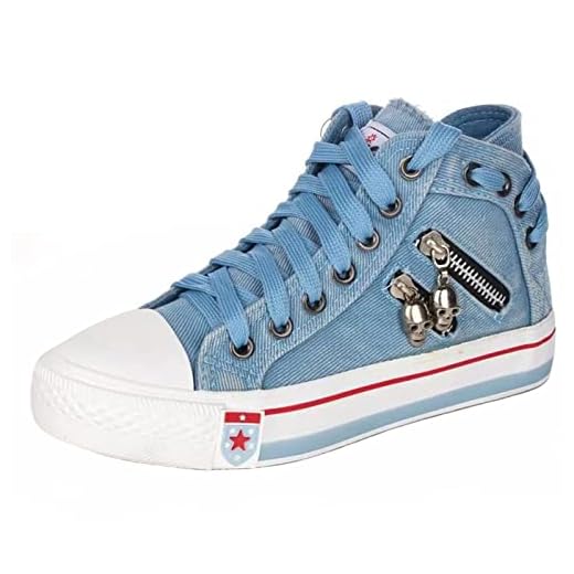 MTHDD Frauen Schuhe Sommer Turnschuhe Damen Ebene Schuhe Leinwand Schuhe Denim Casual Frühling Herbst Low-Top Freizeit Schuhe,K1,39