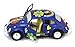 KiNSMART - 1967 Volkswagen Classic Beetle 5 Inch 1:32 Scale Die Cast Metal Model Toy (SetOf4 -Flower Power)