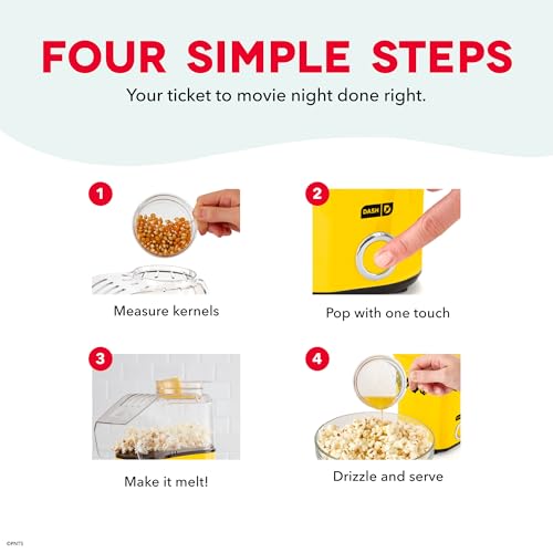 Image of Peanuts x Dash Fresh Pop Popcorn Maker, 16-Cup Hot Air Popper