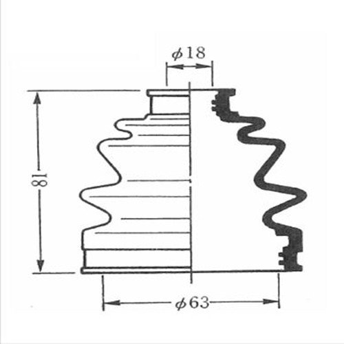 セイケン(Seiken) ドライブシャフトブーツキット いすゞ用 SB58 600-00058