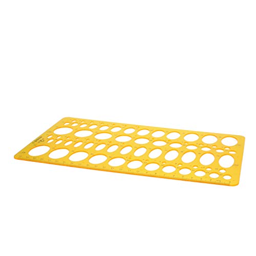 GerRiT テンプレートルーラー 透明幾何図面ルーラー 多形定規 アート図面定規 数字 DIY 描画 物差し 手帳用 製図用 オフィス 学校教育 建築科用 測定物差し 一般総合 012テンプレ 1個入り