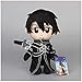 DINEGG Peluche Peluche Sao Espada Arte en línea Asuna Kirito Kazuto Relleno Peluche Juguetes Suaves muñecas niños cumpleaños 30 cm YMMSTORY