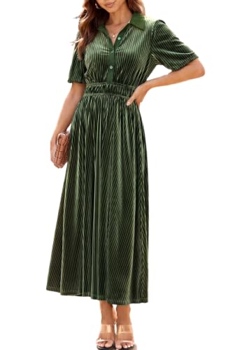 Image of Sissyaki Velvet Maxi Dress Fall Wedding Guest Dress 2026 | Semi Formal to Formal Events, Family Pictures, Holiday Party Dinner Dress