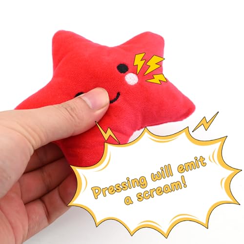 6 Pack Puppy Toys,Dog Squeaky Toys,Small Dogs Interactive Teething Plush Soft Chew Toy,Fruit Vegetable Animals Interacting Pet Teddy Toy - Image 3