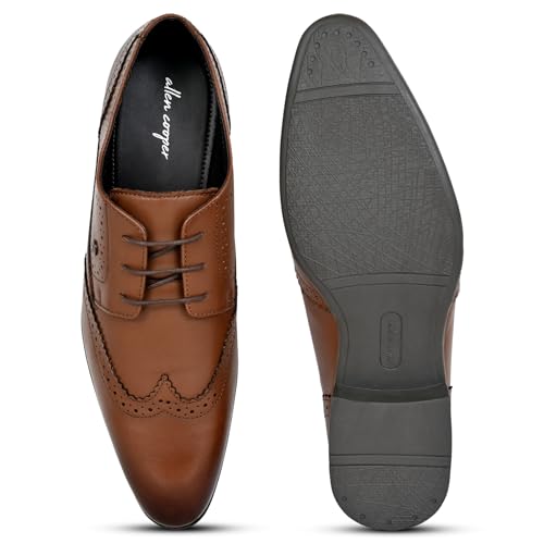 Image of Allen Cooper Genuine Leather Formal Shoes for Men | Business, Wedding Collection
