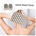 OFFIGAM 2pcs Convenient Shower Mitts Dual-Sided Body Scrubber for Exfoliation and Massage Durable Bath Gloves for All Skin Types Brown