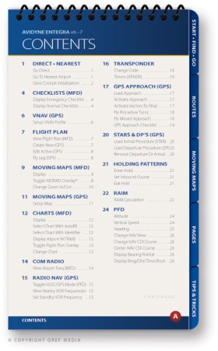 Avidyne Entegra (Ver. 6-7) Qref Checklist      Spiral-bound – December 15, 2008