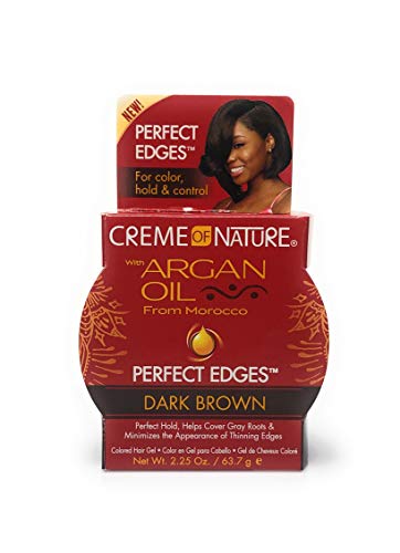 creme of nature argan oil perfect edges dark brown