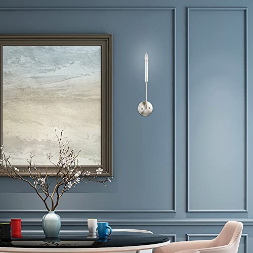 Image of Livex Lighting 46061-91 1 Light Brushed Nickel Wall Sconce, 5.13 x 18 x 3.9