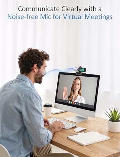 4K Webcam for PC with Mic PDAF Autofocus, USB Web Camera for Desktop Laptop — view 3