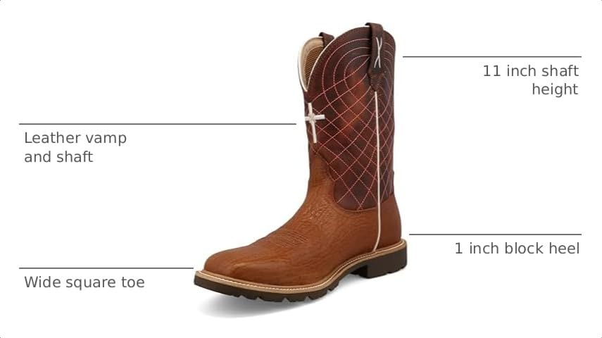 Image of Twisted X Mens 11 inch Pull On Tech X Western Boot