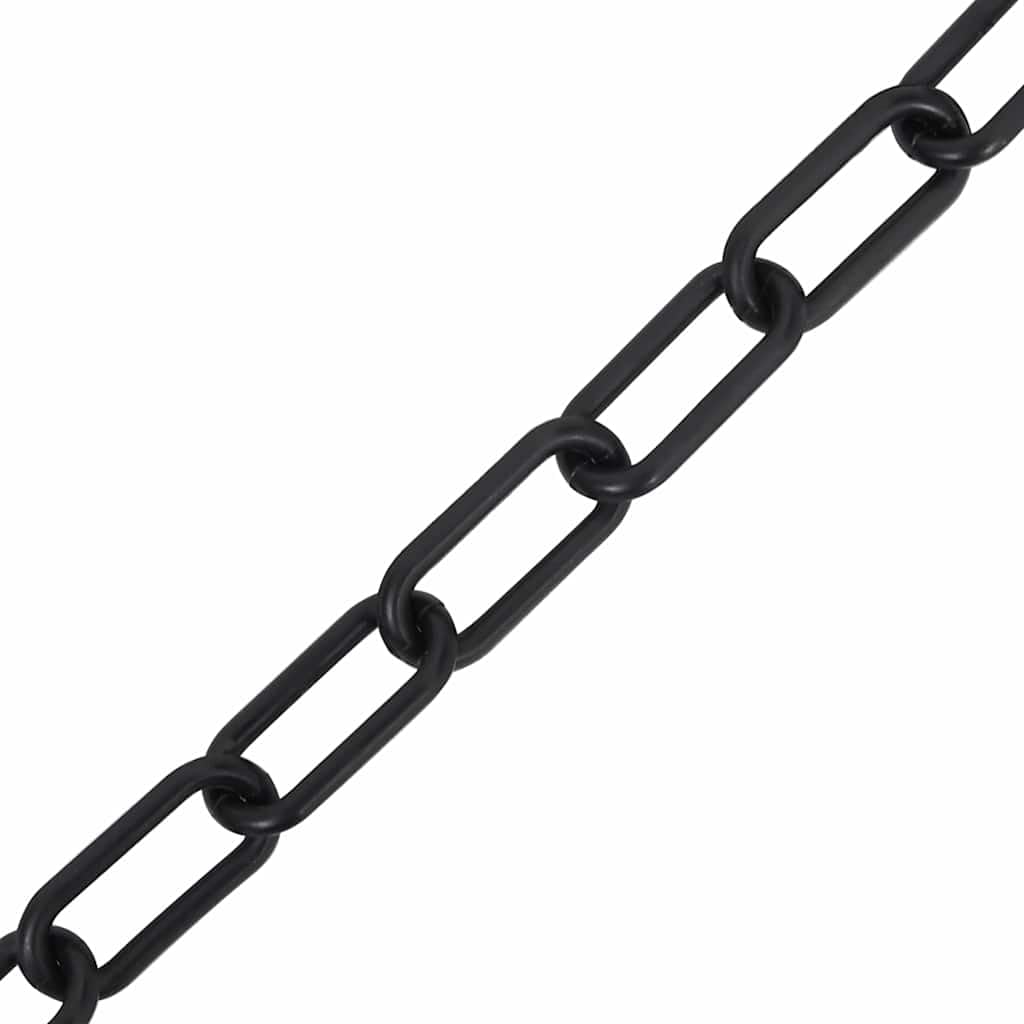 Chaîne de sécurité noire 30 m 4 mm en plastique pour intérieur et extérieur