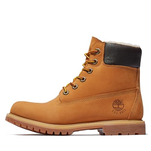 Timberland Timberland Women's Premium 6 Inch Warm Lined Waterproof Boot, Wheat-NEW 2024, 5.5 Medium
