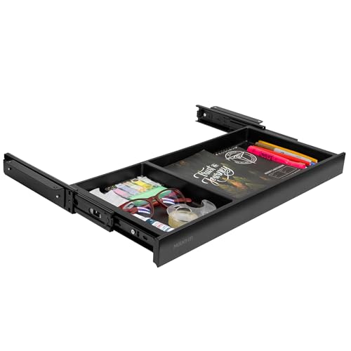 Mount-It! Under Desk Storage Drawer - Shallow Under Desk Drawer O...