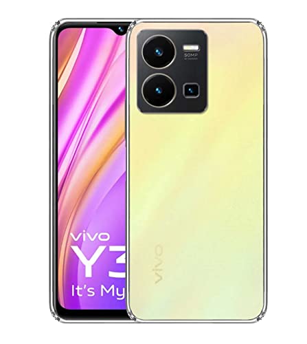 Image of COVERBLACK Transparent Rubber Case Back Cover for Vivo V2205 /VIVO Y35 - Transparent
