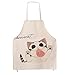 G2PLUS Grembiule da Cucina Apron Regolabile Grembiuli con Tasche Apron Cucina Adatto per Barbecue all'aperto in Famiglia Ristorante (Adulti)