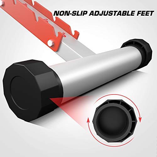 Pelpo Weight Bench for Full Body Workout, Adjustable Workout Bench Press for Home Gym Strength Training, Incline Decline Utility Weight Bench with 6 Positions, Silver Frame