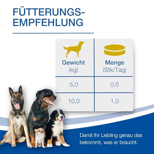 NutriLabs Canicox-HD Gelenktabletten für Hunde zur Unterstützung bei Gelenksproblemen mit Glucosamin, Chondroitin & Acid Protect Hund Magenkräuter Kautabletten zur Unterstützung