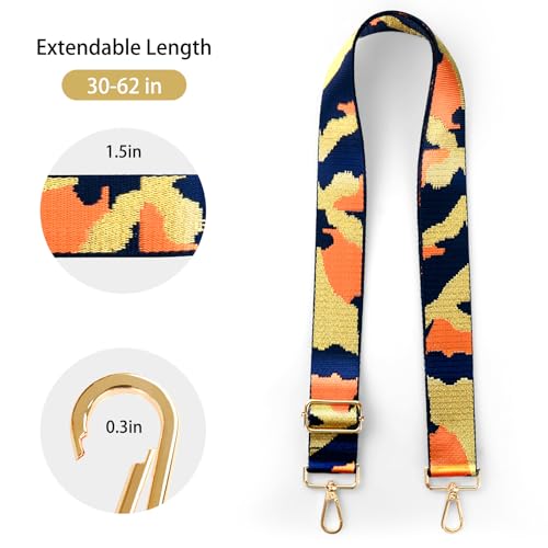 Image of Purse Straps Replacement Crossbody Straps for Purses,Wide Shoulder Strap for Bags Extender Guitar Straps for Handbags