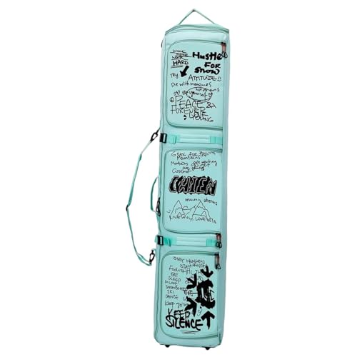 Bolsa para snowboard rockible transpirable y resistente con espacio para accesorios de esquí 7