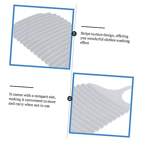 NIYANGLE Portable Dual-sided Mini Washboard 6pcs Small Hand-washed Clothes Cleaning Tool with Hanging Hole for Travel and Home Laundry - Image 8