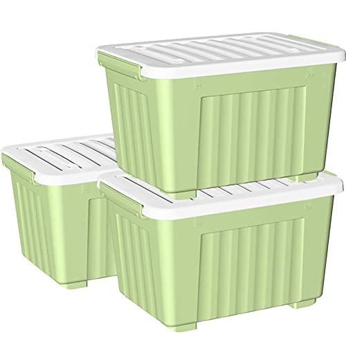 Minekkyes 6L Aufbewahrungsboxen 6er Set - Stapelbare Kunststoff-Boxen Mit Deckel