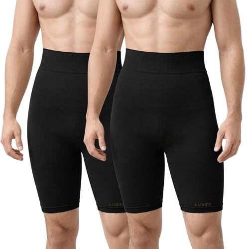 Image of Kaththai Men Supporter Shapewear | Waist & Tummy Tucker Compression Body Shaper Shorts for Men | High Waist Slimming Supporter Innerwear | Breathable Shapewear