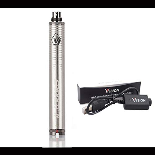 Vitavap' - Pack Vapros Spinner 2 avec chargeur USB Vision Spinner 2 | INOX | Version 2022 - Sans tabac ni nicotine