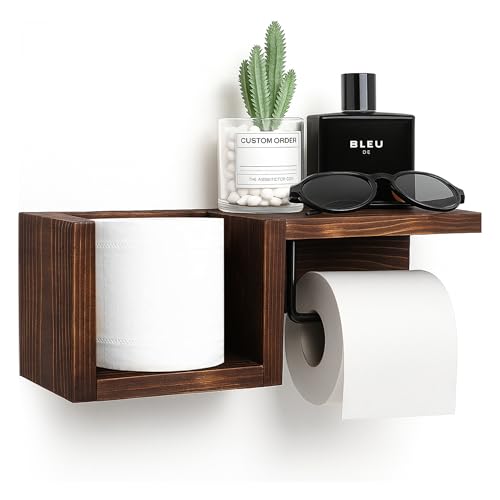 Wooden Toilet Holder (Brown)