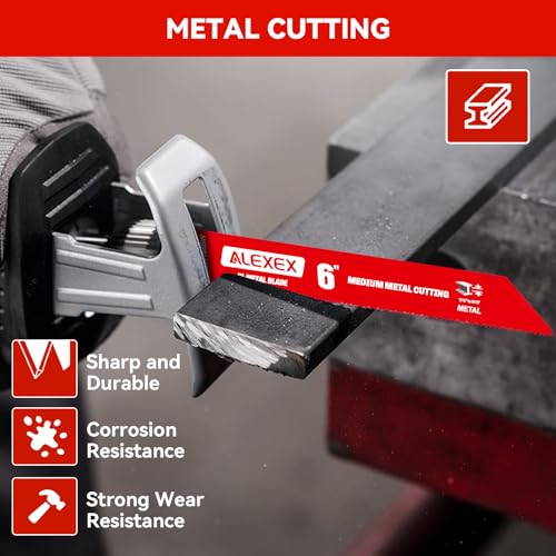 Image of 14 Piece Reciprocating Saw Blades Set, Premium 6 & 9 Inch Nail-Embedded Wood and Metal Cutting Saw Blades, 6 /12 TPI, 8 /14 TPI, 10 /14 TPI, 14 /18 TPI - for Diablo Bi-Metal Sawzall Blades DS0014S