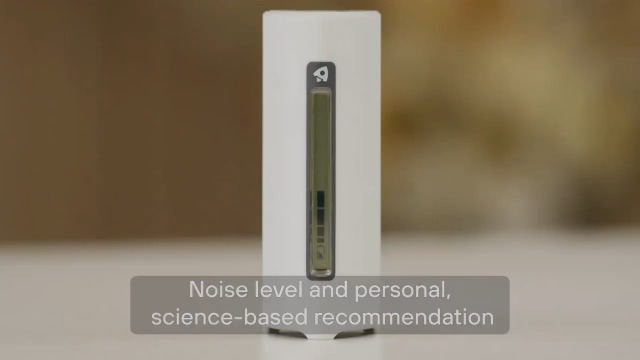 Image of Portable CO2 Tracker for Travel for Peak of Productiviy & Brain Fuel Monitor Indoor & Outdoor - Your Wellbeign Trainer Inside Rechargeable 6-Month Battery (Off White) iOS ONLY