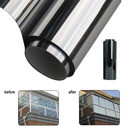 Image of CVANU Vinyl Wall,Window Sticker 24''x96'', Silver Chrome