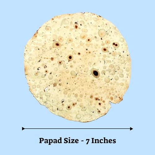 Image of Marwar Combo Pack Of 4 Flavor (400gm Each) (Moong Punjabi, Moong Special, Chana Masala, Urad Dal) | Handmade Pappadam | Zipper Pack Appadam | Size: 7Inch, 112-120 Papads | Perfect Snack or Meal Side