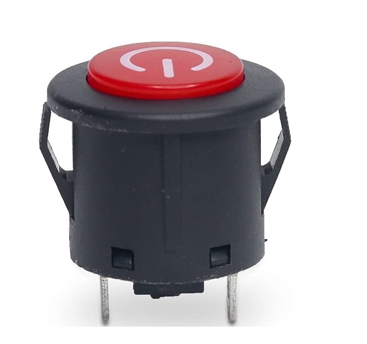 AASHIE N HOME'S Round 12v DC 20A 250VAC Push Button On Off Switch (Pack of 5, Multicolour)-picture-19