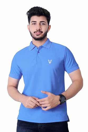 Image of Men's Premium Polo T-Shirt | Classic Collar | Smooth Finish | Half Sleeve Casual Wear (XS to 3XL)