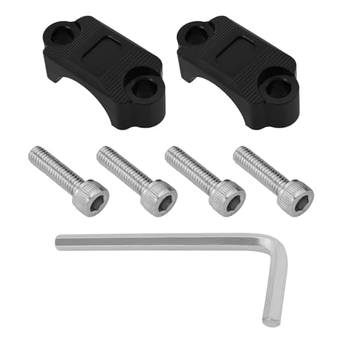 YINETTECH 2 Piezas Abrazaderas de Soporte de Palanca de Freno de Motocicleta de 7/8 Pulgadas con Tornillos para Motocicleta Moto de Cross Quads 4 Ruedas Manillar de 22mm Compatible con CRF250