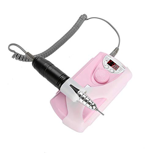 ZJchao Electric Nail File, 30000 RPM Nail Drill Machine Rechargeable LCD Display Electric Nail Drill Quiet Cordless Nail File Grinder Manicure Pedicure Tool for Manicure Salon Home (US Plug)