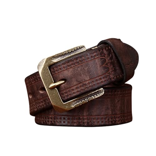 Ceinture cuir vieilli floral western pour sublimer votre look denim de tous les jours