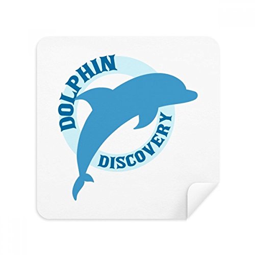 Dolphin motif lunettes chiffon de nettoyage suède pour écran smartphone